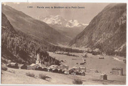 CPA Randa Avec Le Breithorn Et Le Petit Cervin Valais Suisse - Randa