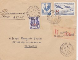 ALGERIE JOLIE LETTRE RECOMMANDEE 1945 - Lettres & Documents