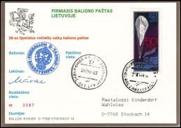 USSSR 1958, Airmail Card By Ballon To Germany - Briefe U. Dokumente