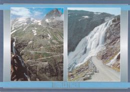 Cp , NORVÈGE , TROLLSTIGEN , Multi-Vues - Norvège