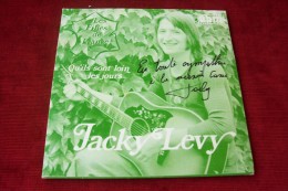 JACKY  LEVY  °  FILLES DE FRANCE   / AUTOGRAPHE SUR VINYLE 45 TOURS - Autographes