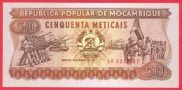 Mozambique -  50 Meticais  1986 UNC / Papier Monnaie - Billet - Mozambique - Mozambico