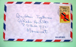 Trinidad & Tobago 1977 Cover To Montserrat - Flag - Trinidad & Tobago (1962-...)