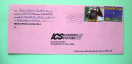 Trinidad & Tobago 2001 Cover To USA - Howler Monkey (Scott 617 = 1.25 $) - Christmas Moon - Trinidad En Tobago (1962-...)