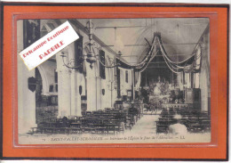 Carte Postale 80. Saint-Valery-sur-Somme  Intérieur De L'église  Le Jour De L'adoration Trés Beau Plan - Saint Valery Sur Somme