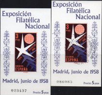 EXPO Spain Brüssel 1958 Spanien Block 14 ** Plus O 70€ Symbol Weltaustellung Hoja Bloque Bloc Philatelic Sheet Bf Espana - Sammlungen