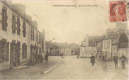 COUPTRAIN - Route De PRE-en-BAIL - Animé - Hôtel - Timbré 1910 - Couptrain