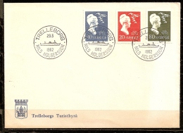 Suede Sweden 1958 Set Selma Lagerlof Cancelled Trelleborg Nils Holgersson 1962 - Storia Postale