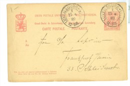 LUXEMBOURG * HANDGESCHREVEN BRIEFKAART Uit 1909 Van LUXEMBURG Naar NEUSTADT (BADEN) (7865) - 1907-24 Wapenschild