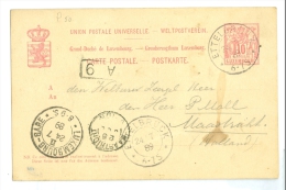 LUXEMBOURG * HANDGESCHREVEN BRIEFKAART Uit 1889 Van ETTELBRUCK LUXEMBURG Naar MAASTRICHT (7865a) - 1859-1880 Armoiries