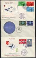 TURQUIE - EUROPA - OTAN / 1960-62 - 3 ENVELOPPES FDC (ref 3184) - Briefe U. Dokumente