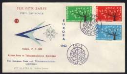 TURQUIE - EUROPA / 1962 - ENVELOPPE  FDC (ref 4272) - Brieven En Documenten