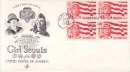 USA 1962  50TH ANNIVERSARY GIRL SCOUT OF AMERICA  FDC - Lettres & Documents