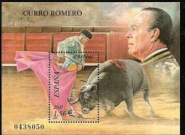 2001-ED. 3834 H.B.-TOROS.CURRO ROMERO-NUEVO - Blocs & Hojas
