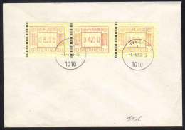 ATM - FRAMA - POSTAGE LABEL / 1983  AUTRICHE - VIENNE 3  ETIQUETTES SUR FDC (ref 2693) - Franking Machines (EMA)