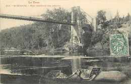 Tarn  - Ref A 142 - Saint-sulpice -st-sulpice - Pont Suspendu Sur L´agout - Thème Ponts - Carte Bon état - - Saint Sulpice