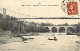 Tarn  - Ref A 140 - Saint-sulpice La Pointe -  St-sulpice La Pointe  -les Deux Ponts Sur L´agout - Thème Ponts - - Saint Sulpice