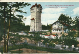 CPA  ALLEMAGNE GRAFENWOHR TRUPPENUBUNGSPLATZ MILITARFORSTAMT U. WASSERTURM - Grafenwoehr