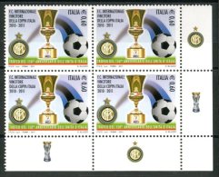 ITALIA / ITALY 2011** - Inter Vincitrice Della Coppa Italia -  2010-2011 - Quartina MNH Come Da Scansione - Clubs Mythiques