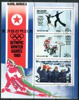 KOREA 1980 - Olimpic Winter Games 1980 - Block Obliterato Copme Da Scansione - Invierno 1980: Lake Placid