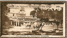 CHOCOLAT SUCHARD : IMAGE N° 219 . HUE . AU TOMBEAU DE L'EMPEREUR GIA-LONG . - Suchard