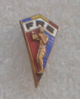 ROMANIE BOXE FEDERATION - Very Old Enamel Pin * Badge Boxing Boxe Boxeo Boxen Pugilato Boksen Distintivo Anstecknadel - Boxing