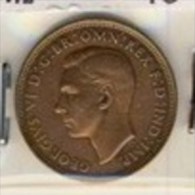 PIECE MONNAIE   1/2 PENNY 1944  #GRANDE BRETAGNE # GEORGE VI # GEORGIUS - C. 1/2 Penny