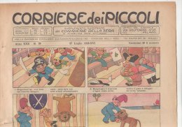 RA#32#04 CORRIERE DEI PICCOLI 17 Luglio 1938/Illustr.DE VARGAS/MUSSINO/BISI/SULLI VAN/PROPAGANDA ARRIGONI/DOTT.MALEFICUS - Corriere Dei Piccoli