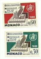 1966 - Monaco 703/04 Organizzazione Della Sanità        ---- - OMS