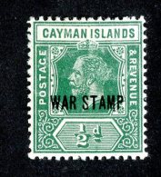 55 X)  Cayman Is 1919  SG.57 ~ Sc MR5   M* - Iles Caïmans