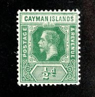 98 X)  Cayman Is 1912  SG.41 ~ Sc33   M* - Kaaiman Eilanden