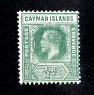99 X)  Cayman Is 1912  SG.41 ~ Sc33   M* - Kaaiman Eilanden