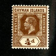 100 X)  Cayman Is 1913  SG.40 ~ Sc32   M* - Kaaiman Eilanden