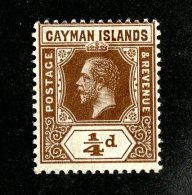 101 X)  Cayman Is 1913  SG.40 ~ Sc32   M* - Kaaiman Eilanden