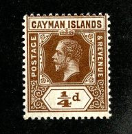 101 X)  Cayman Is 1913  SG.40 ~ Sc32   M* - Caimán (Islas)