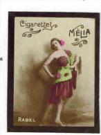 CHROMO EROTIQUE FEMMES  Artistes PIN UP Cigarettes MELIA :  " RABEL " - Signée WALERY - Melia
