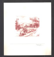 Epreuves D´Artistes Années 1995 Signée De L´artiste Et Cachet Relief De L´atelier De Gravure - Prove D'artista