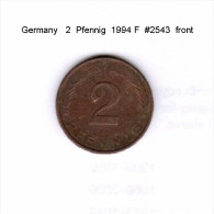 GERMANY    2  PFENNIG  1994 F   (KM # 106a) - 2 Pfennig