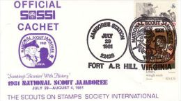 USA 1981 NATIONAL JAMBOREE  COMMEMORATIVE COVER - Lettres & Documents