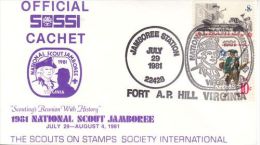 USA 1981 NATIONAL JAMBOREE  COMMEMORATIVE COVER - Lettres & Documents