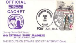 USA 1981 NATIONAL JAMBOREE  COMMEMORATIVE COVER - Lettres & Documents