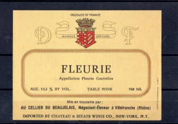 FLEURIE - Au Cellier Du Beaujolais - Beaujolais