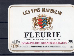 FLEURIE - Domaine Des Grands Rochauts - Beaujolais