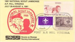 USA 1981 NATIONAL JAMBOREE  COMMEMORATIVE COVER - Lettres & Documents