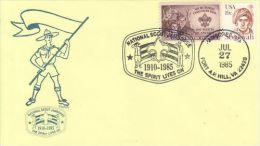 USA 1985 NATIONAL JAMBOREE  COMMEMORATIVE COVER - Lettres & Documents