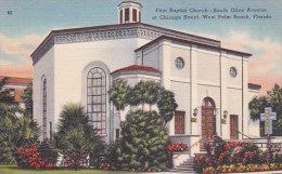 Florida West Palm Beach First Baptist Church South Olive Avenue At Chicago Street - West Palm Beach