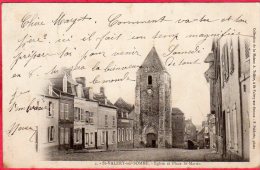 CPA 80 SAINT VALERY SUR SOMME  Eglise Et Place St Martin - Dos Ligné - Saint Valery Sur Somme