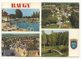 Baugy (18) :  4 Vues Dont Le Plongeoir De La Piscine En 1974 (animé). - Baugy