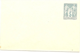 LSAU3 - EP ENVELOPPE SAGE 5c VERT FONCE 107x70mm DATE 816 - Standard Covers & Stamped On Demand (before 1995)