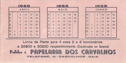 Gaia - Carvalhos - Calendário De 1955. Porto. Portugal. - Groot Formaat: 1941-60